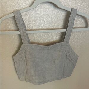 Madewell Sage Green Crop Tank Top XS